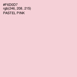 #F6D0D7 - Pastel Pink Color Image